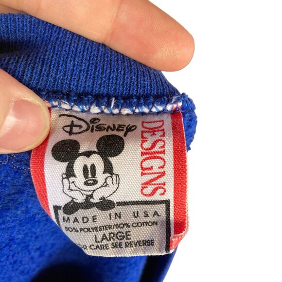 Vintage 90s Disney Mickey Mouse Sweatshirt Large - Picture 8 of 16